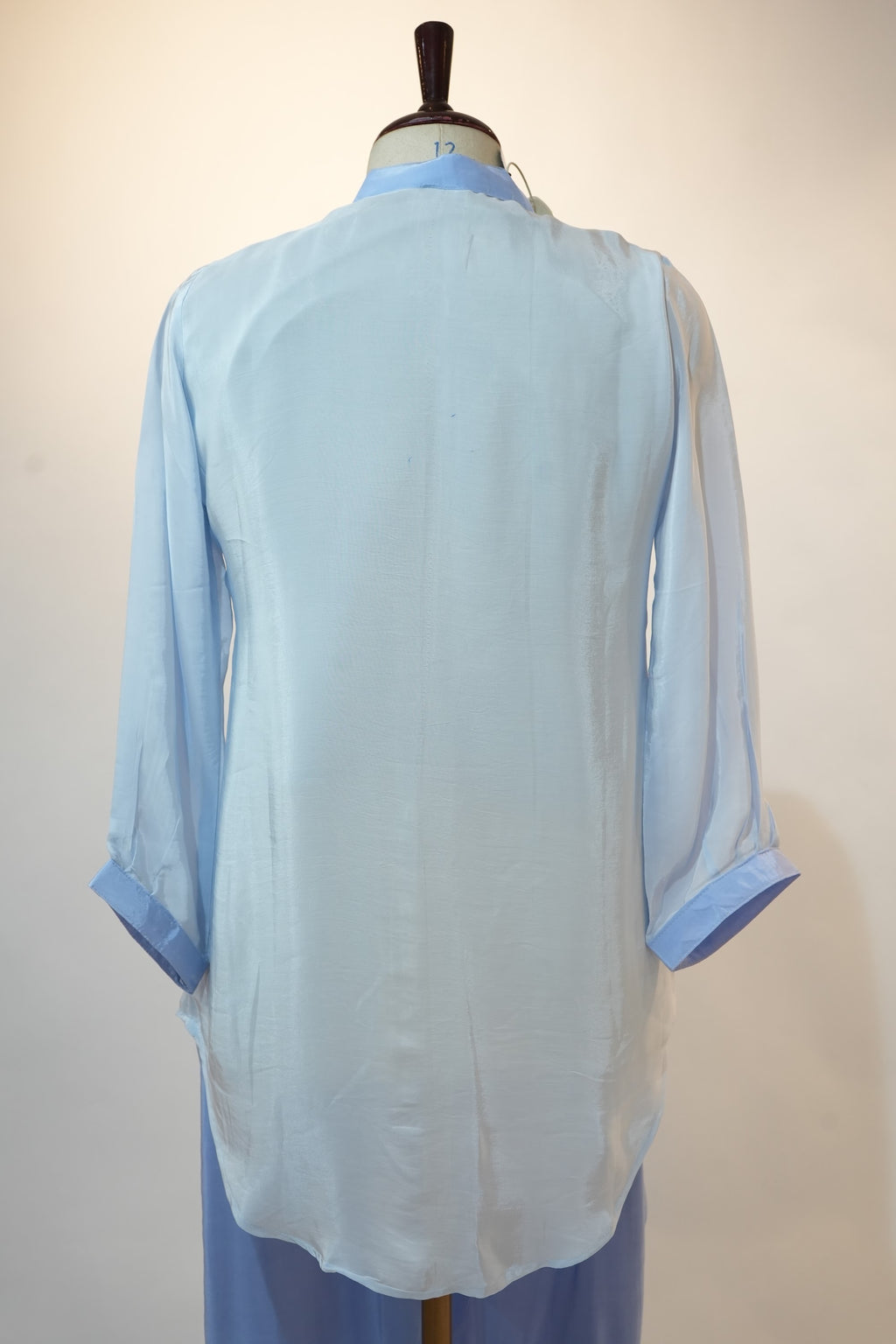 Powder Blue Peacock Embroidered Co-ord Set