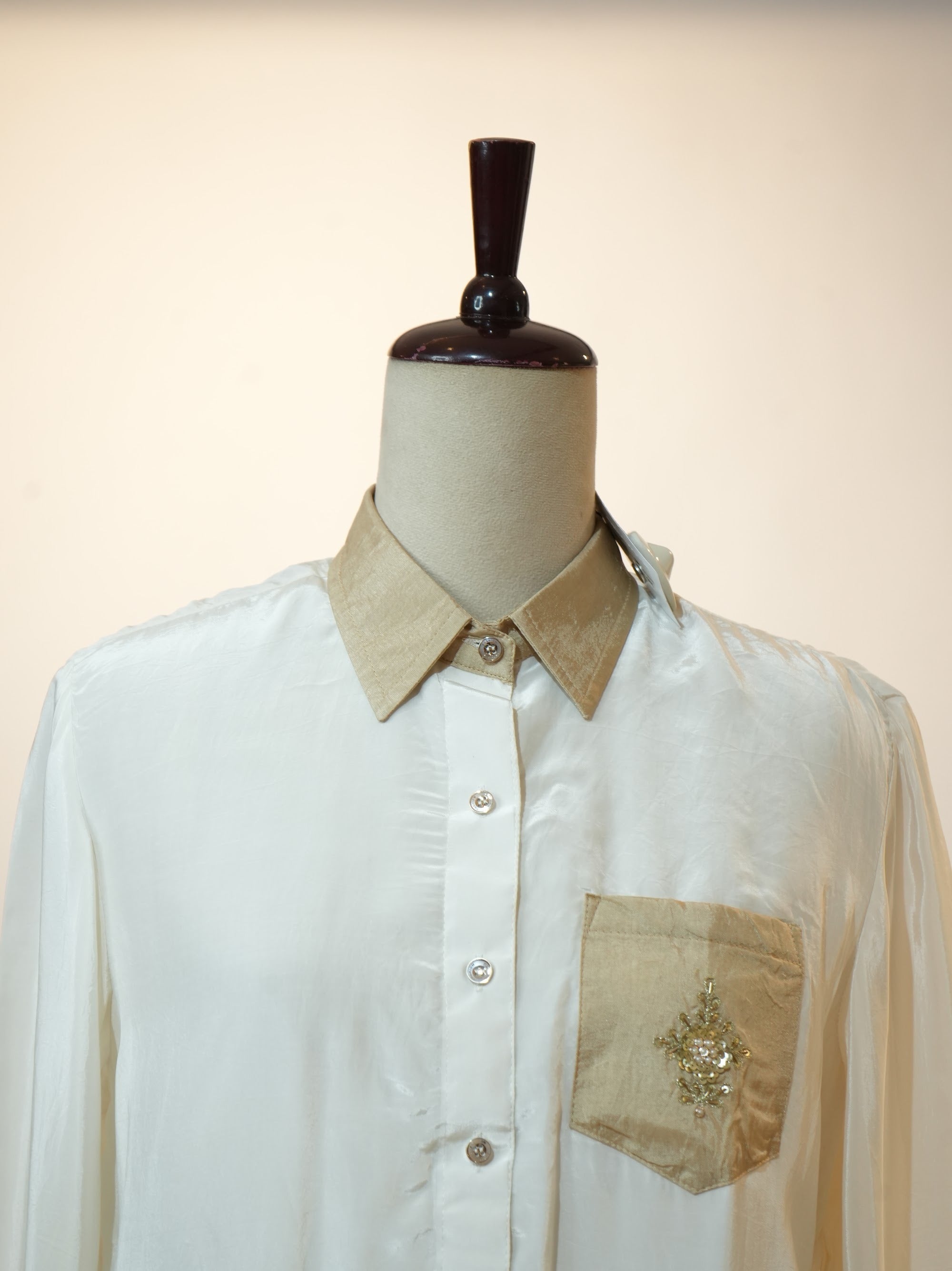 Ivory & Gold Embroidered Co-ord Set