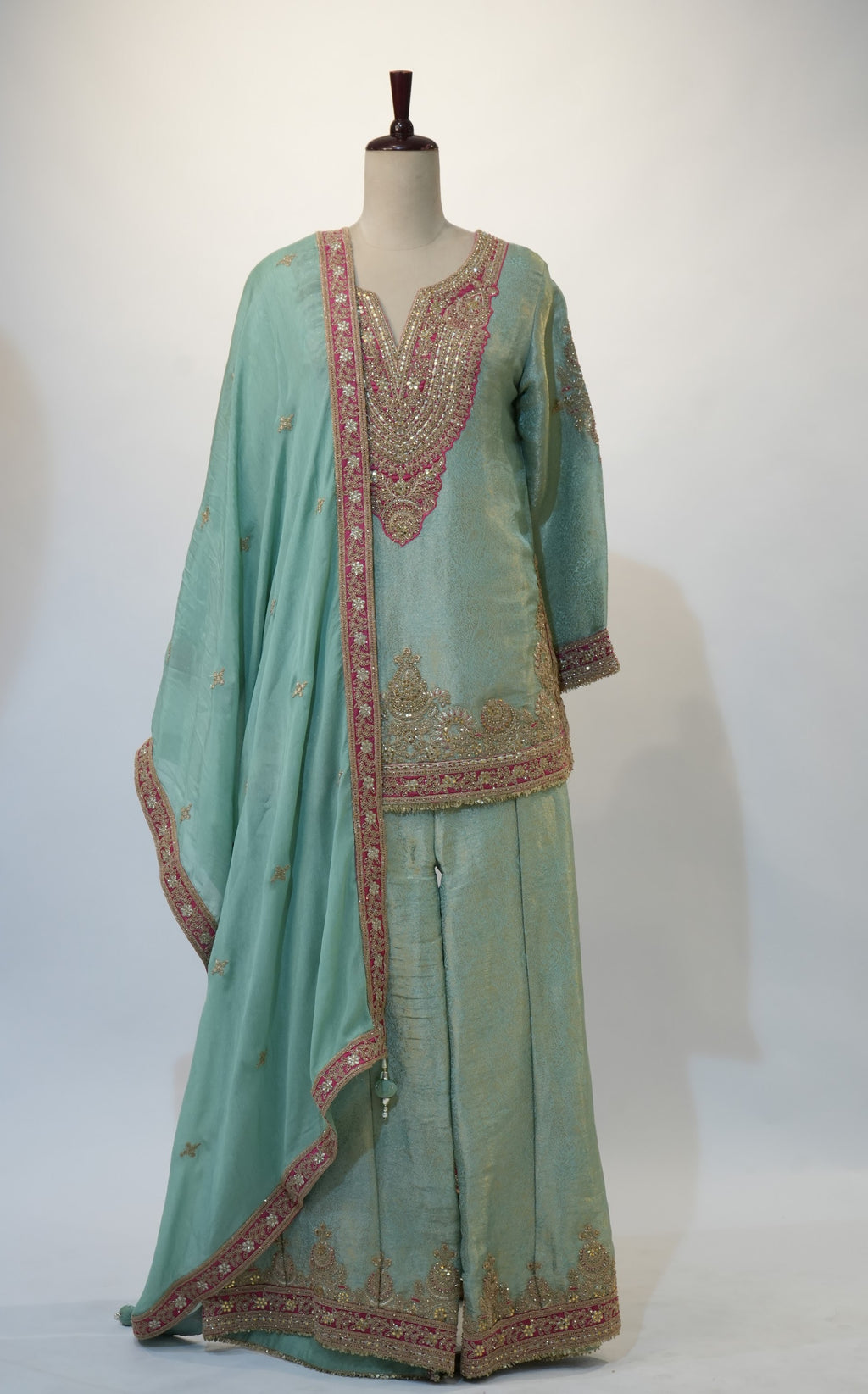Mint Green Gota Patti Suit Set