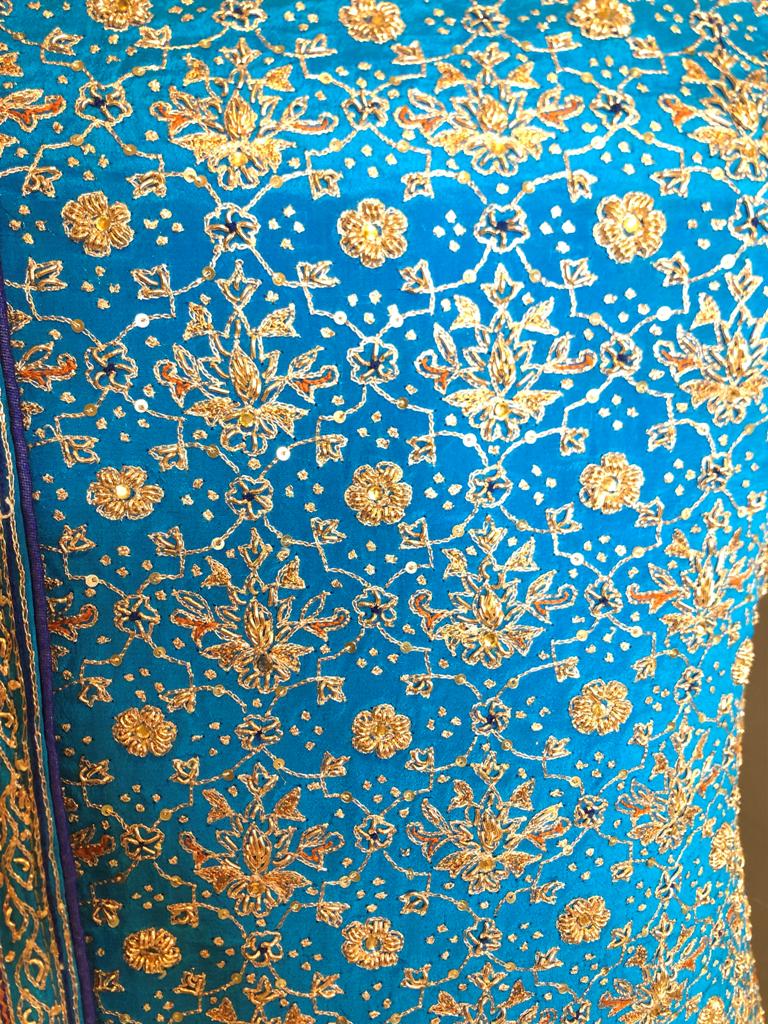 Crepe Embroidered Unstitch Suit
