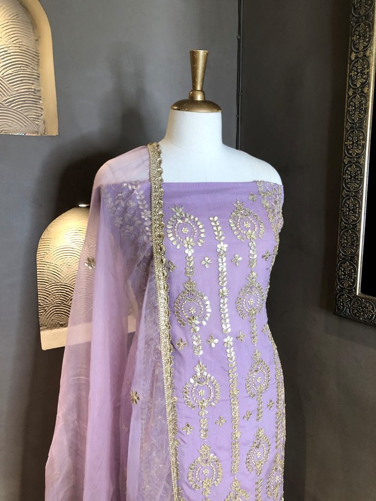 Organza Unstitch Suit