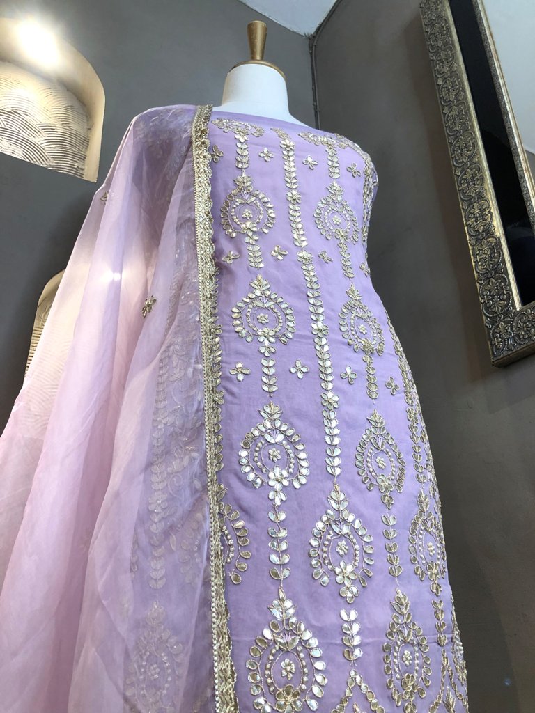 Organza Unstitch Suit