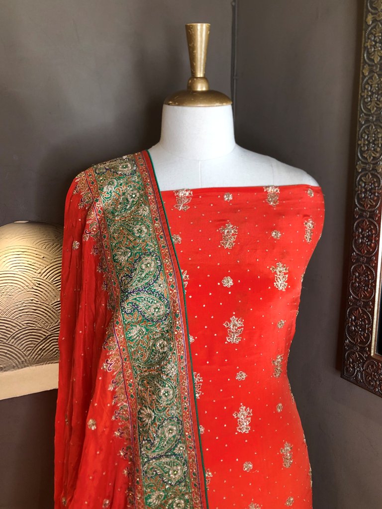 Ritu Kumar Embroidered Unstitch Suit