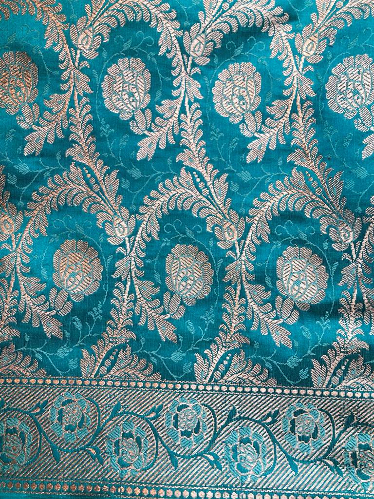 Banarasi Silk Unstitched Suit