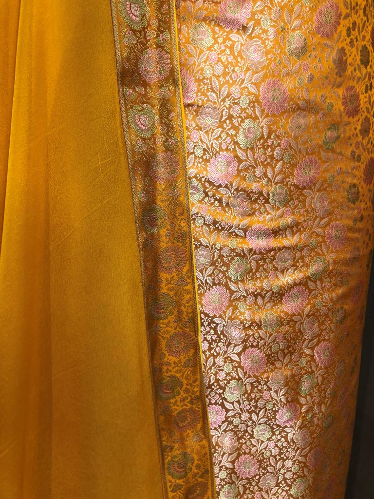 Banarasi Silk Unstitched Suit