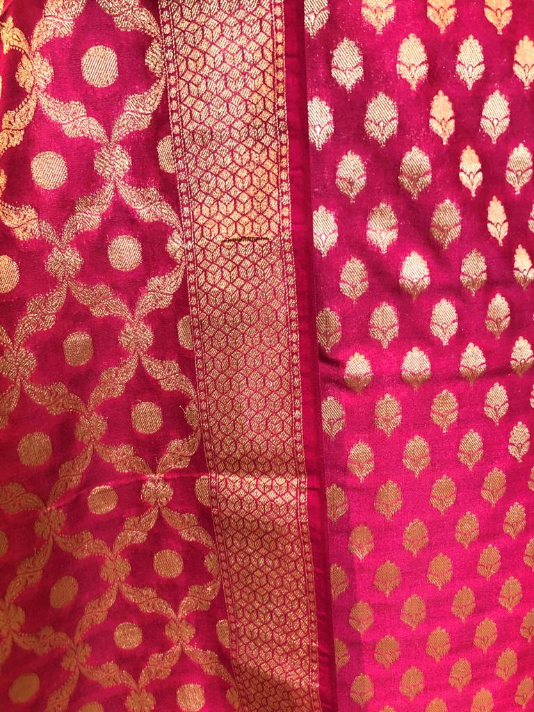 Banarasi Silk Unstitch Suit