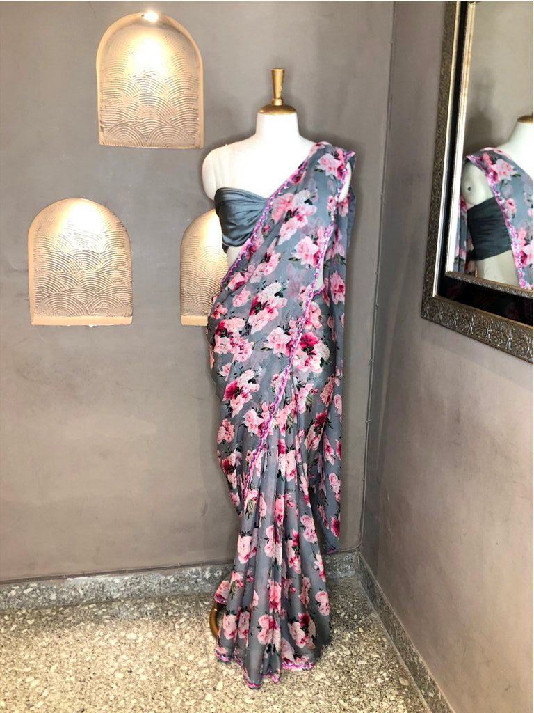 Organza Printed Saree