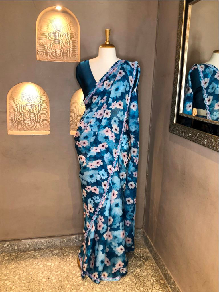 Organza Printed Saree