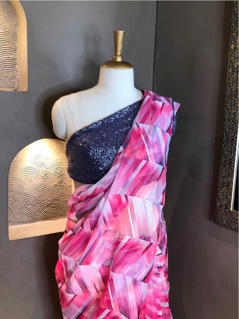 Organza Printed Saree