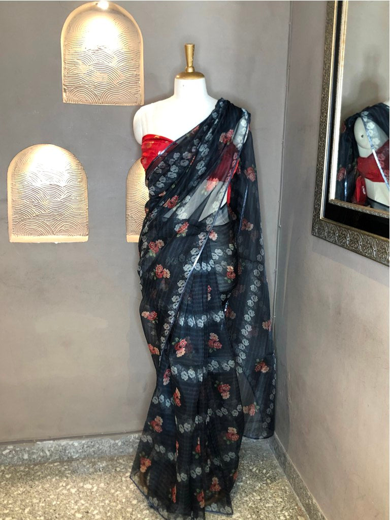 Organza Printed Saree