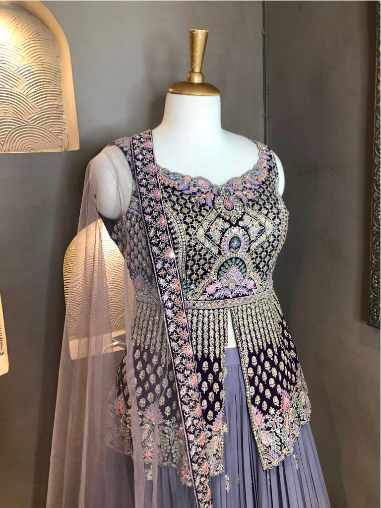 Peplum With Lehanga
