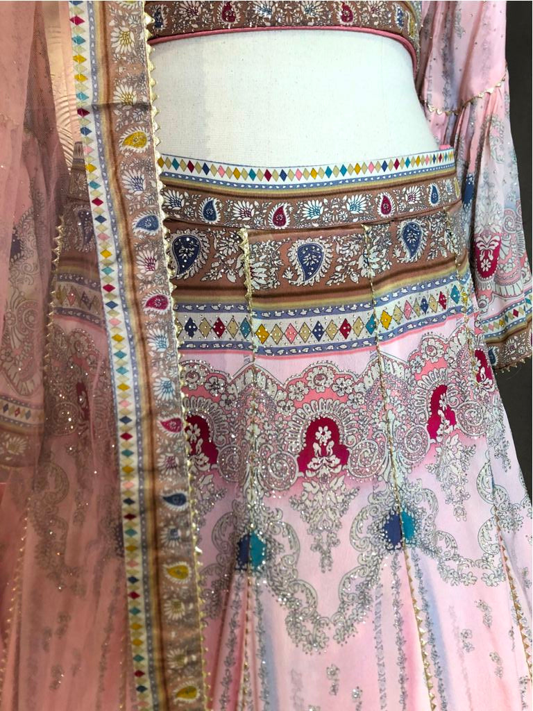 Crop Top With Lehenga