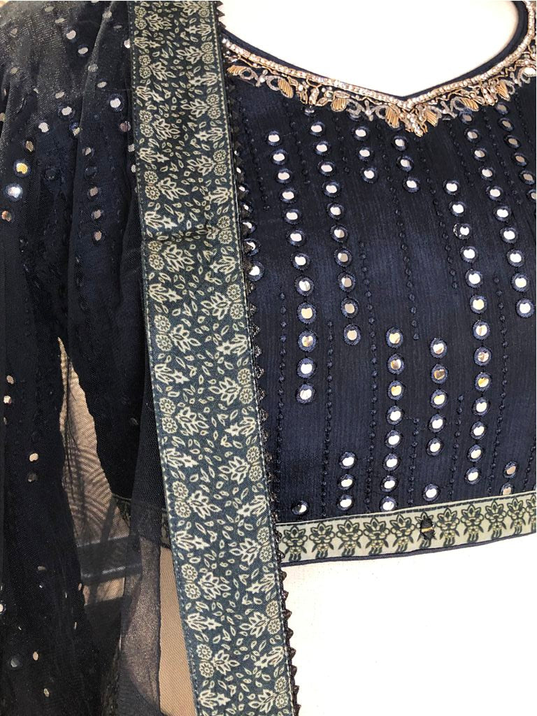 Crop Top With Lehenga