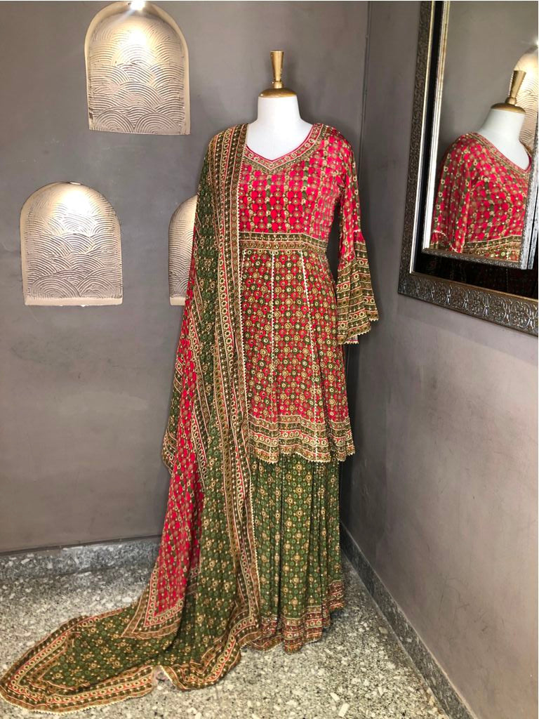 Peplum With Sharara