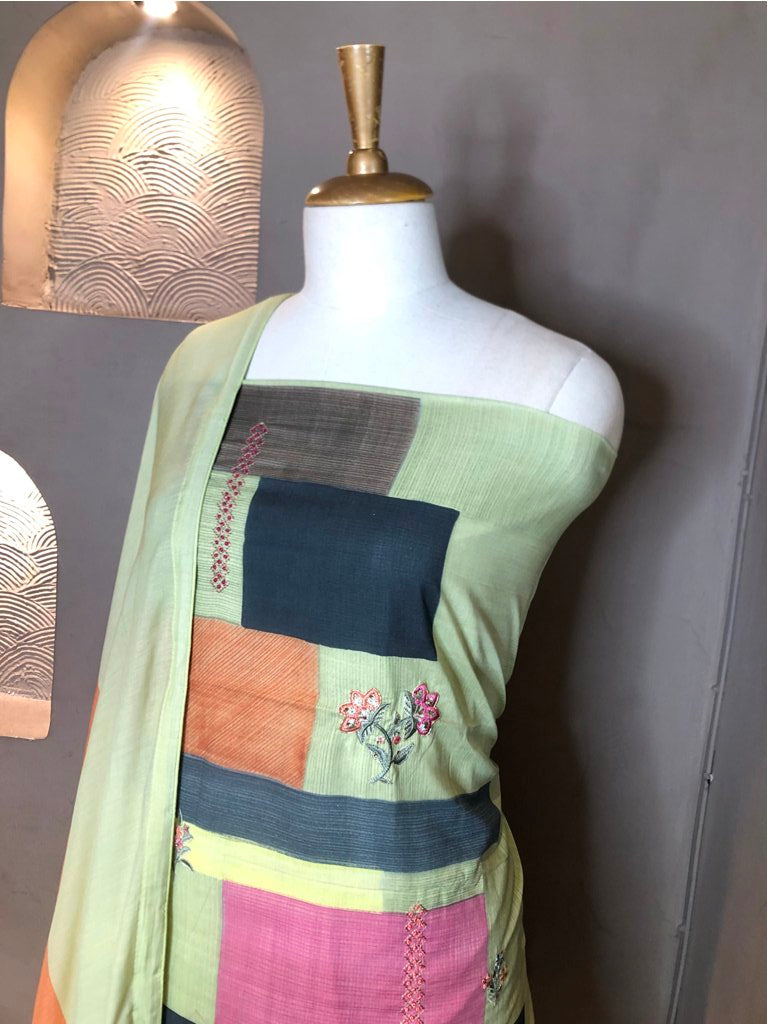 Cotton Unstitched Suit