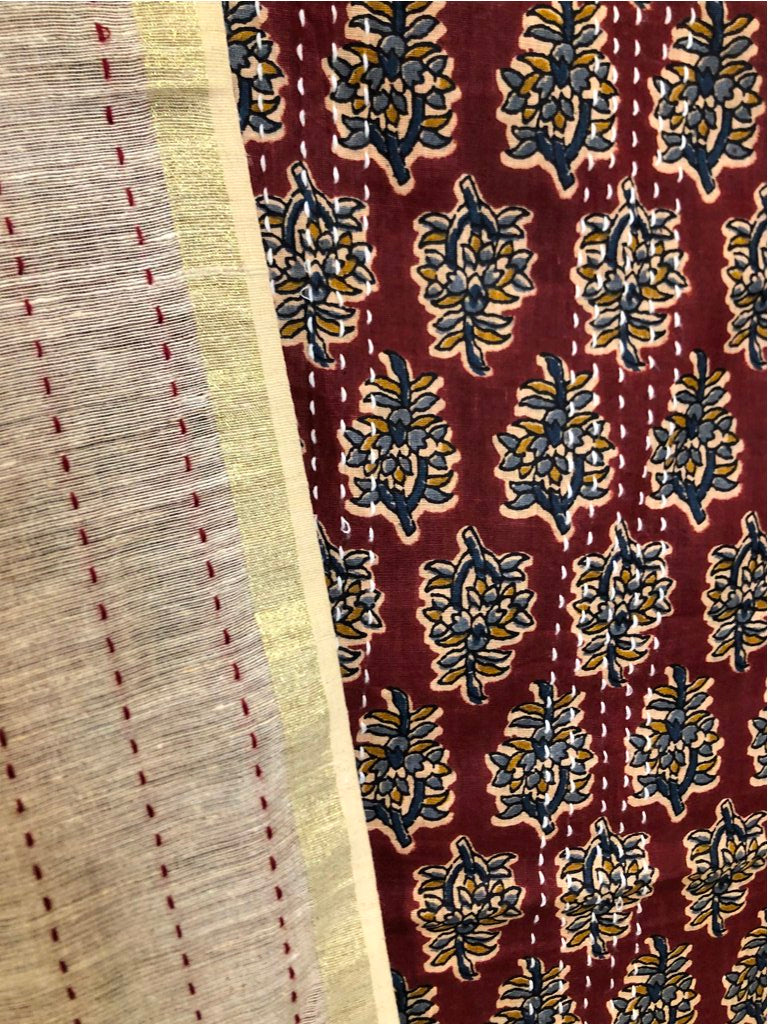 Printed Cotton Unstitched Suit