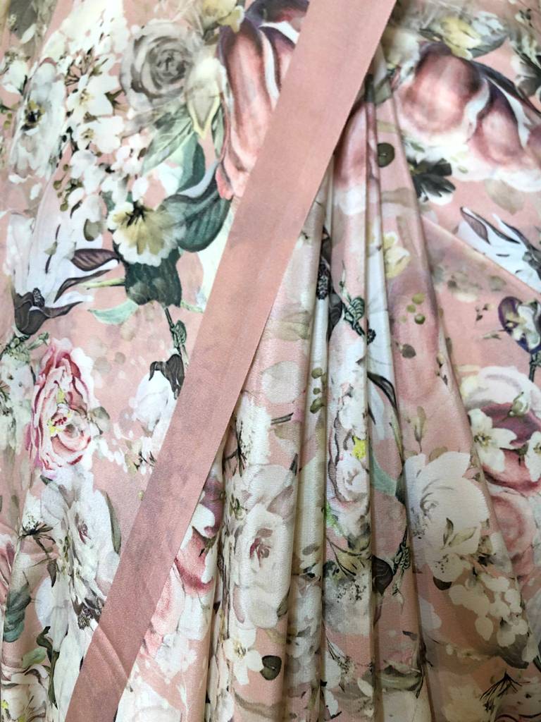 Printed Crape Saree