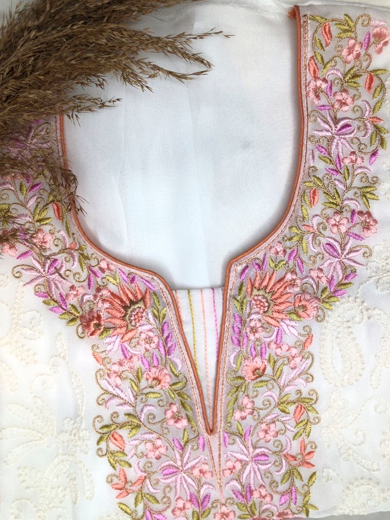 Multicolor Thread Work Suit