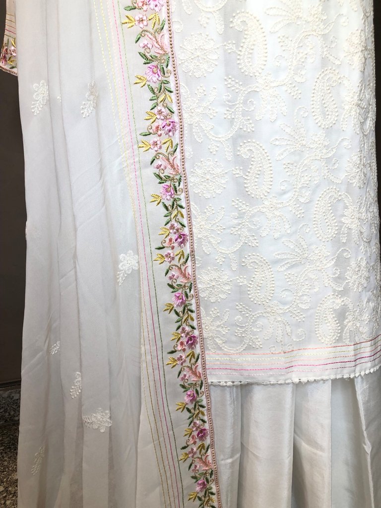 Multicolor Thread Work Suit