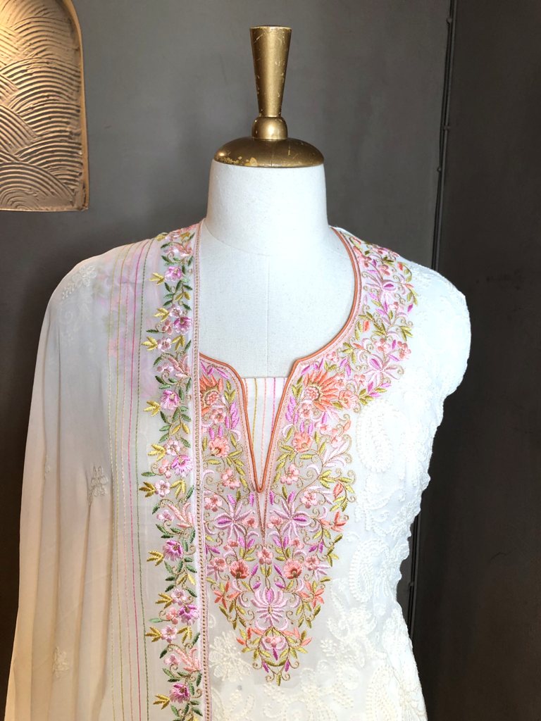 Multicolor Thread Work Suit
