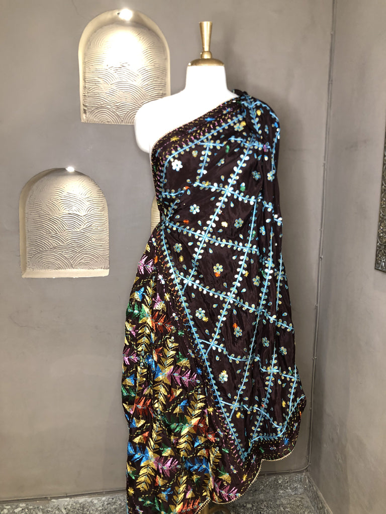 Phulkari Dupatta with Gotta Patti