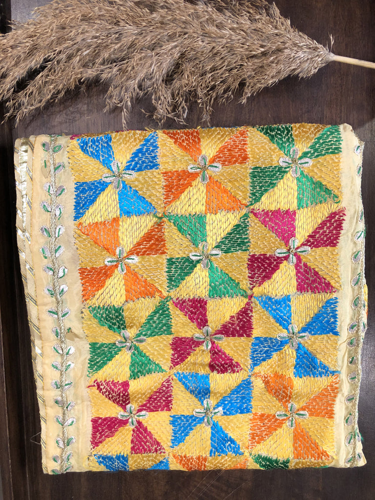 Phulkari Dupatta With Gotta Patti