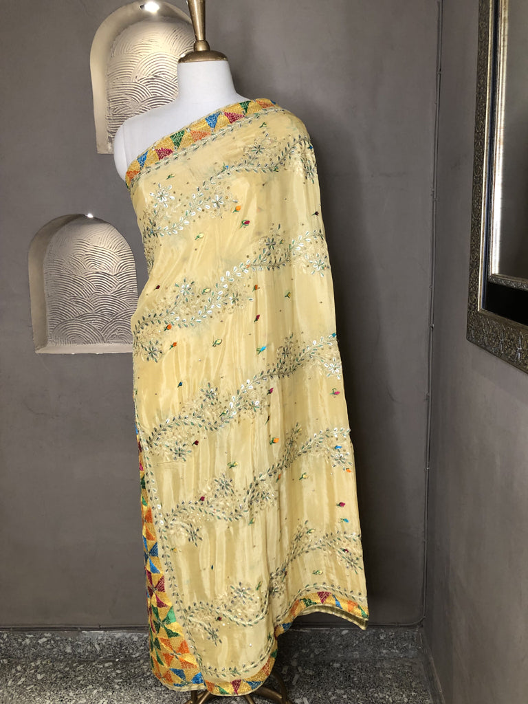 Phulkari Dupatta With Gotta Patti