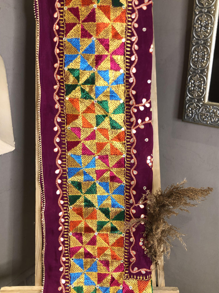 Phulkari Dupatta With Gotta Patti