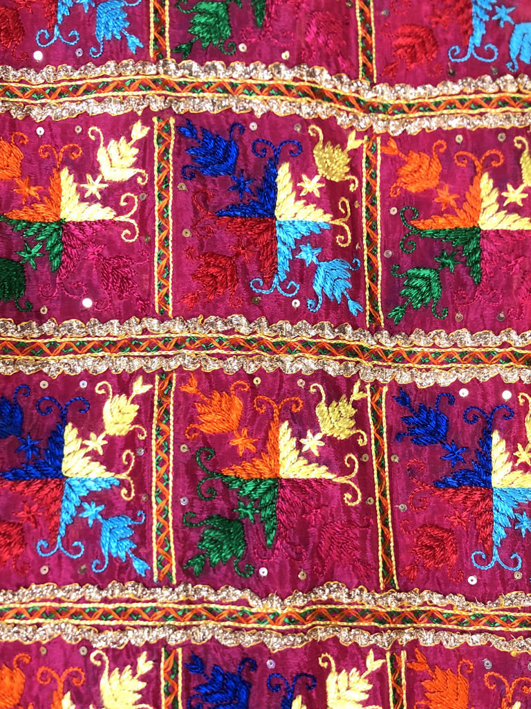 Phulkari Dupatta With Gotta