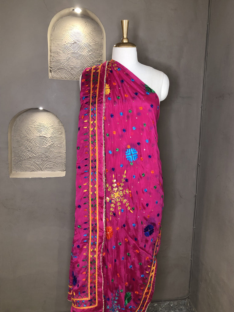 Phulkari Dupatta With Gotta Patti