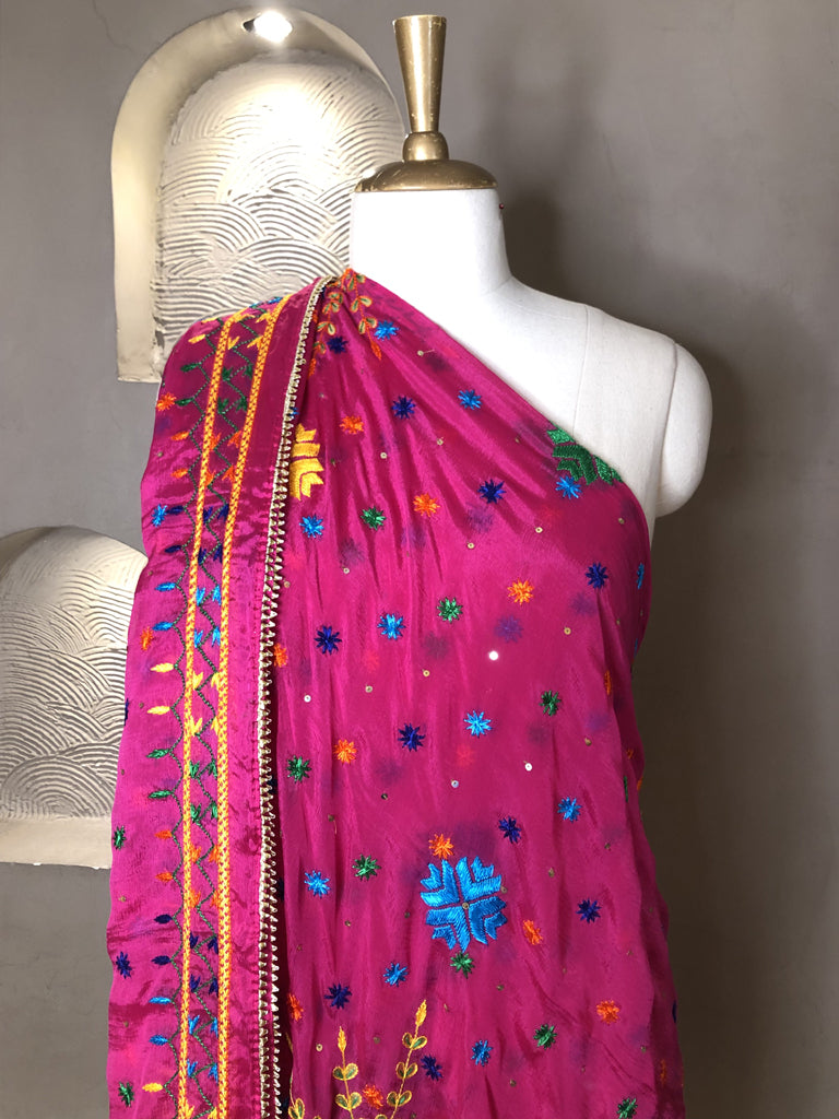 Phulkari Dupatta With Gotta Patti