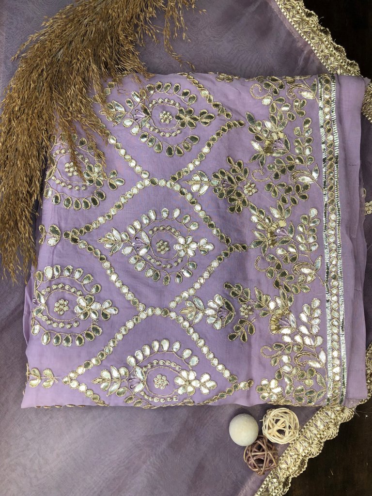 Organza Unstitch Suit