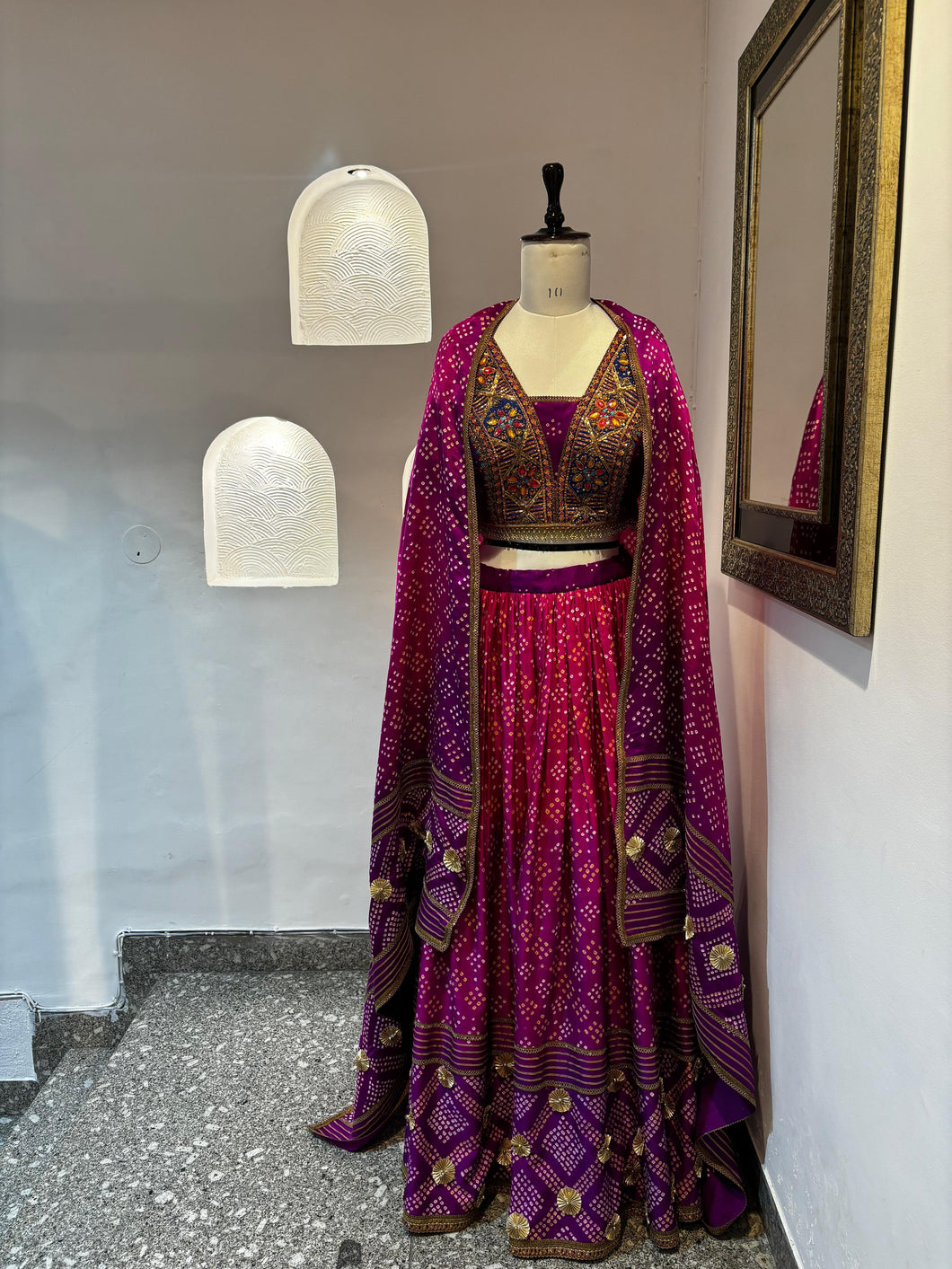 Bandhani Heritage Lehenga