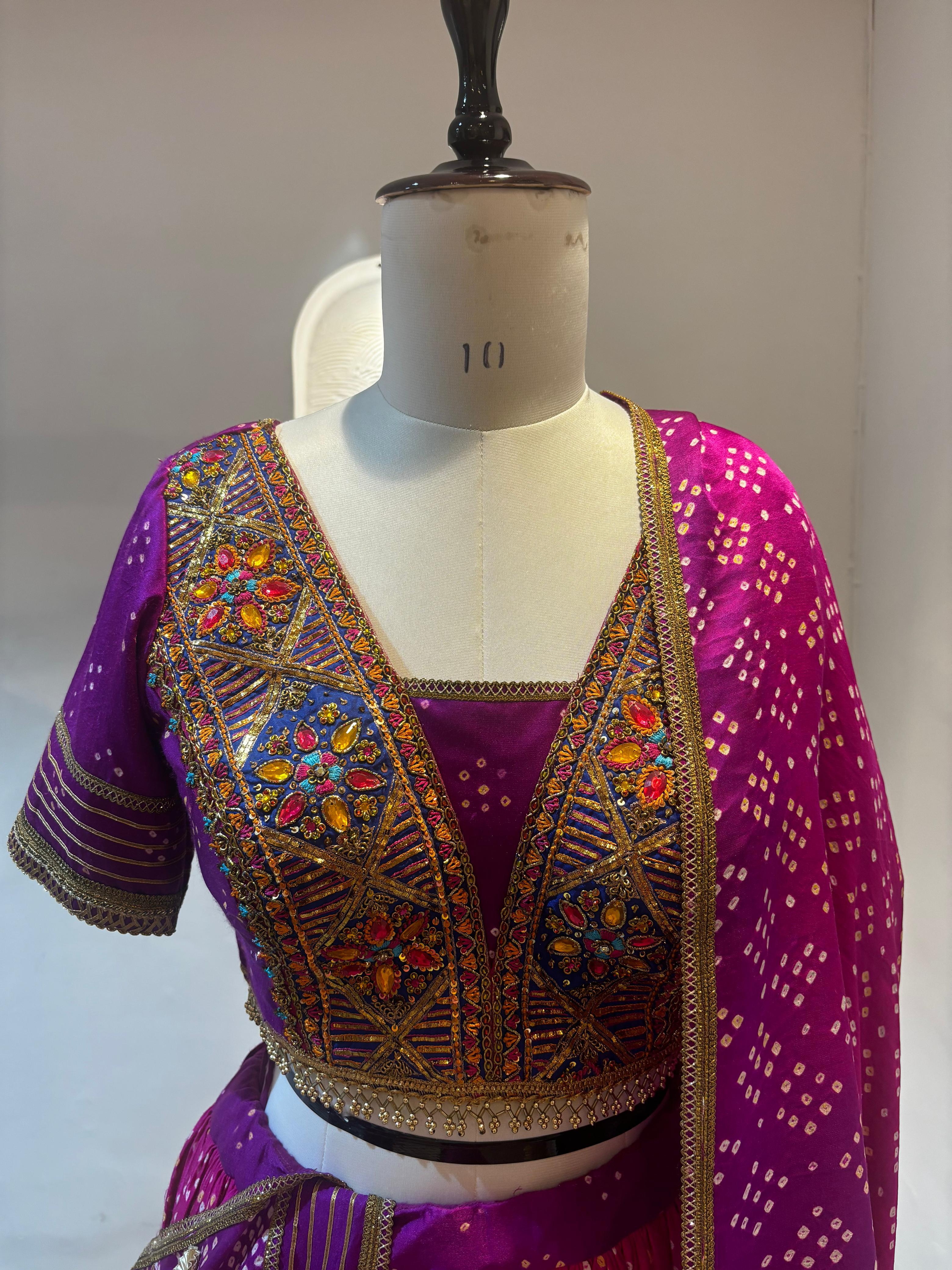 Bandhani Heritage Lehenga