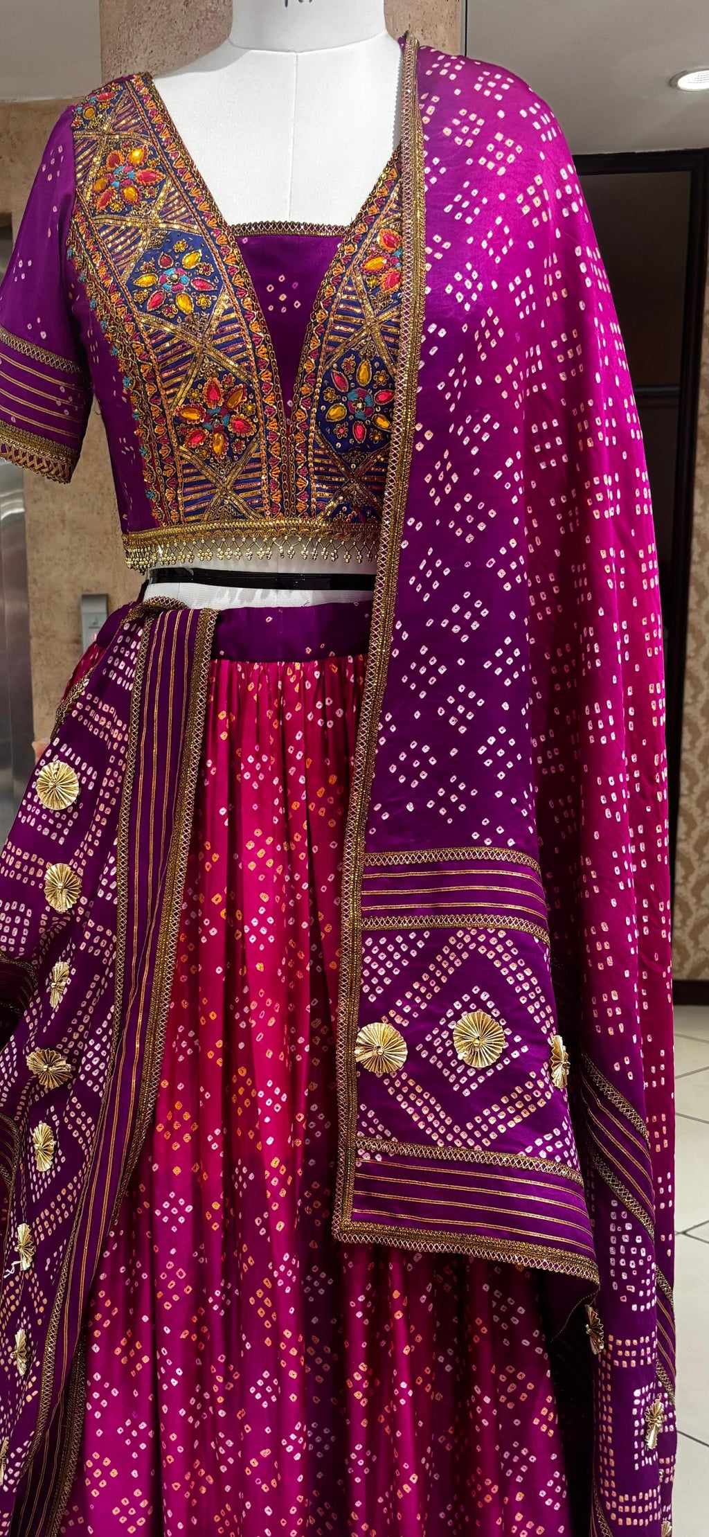 Bandhani Heritage Lehenga